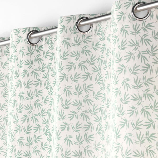 Valge-roheline kardin 140x240 cm Maddy - douceur d'intérieur-image-1