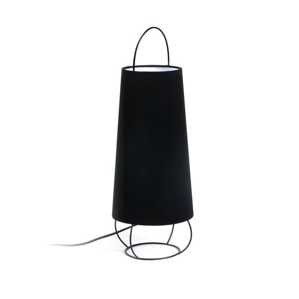 Černá stolní lampa Kave Home Belana, výška 57 cm