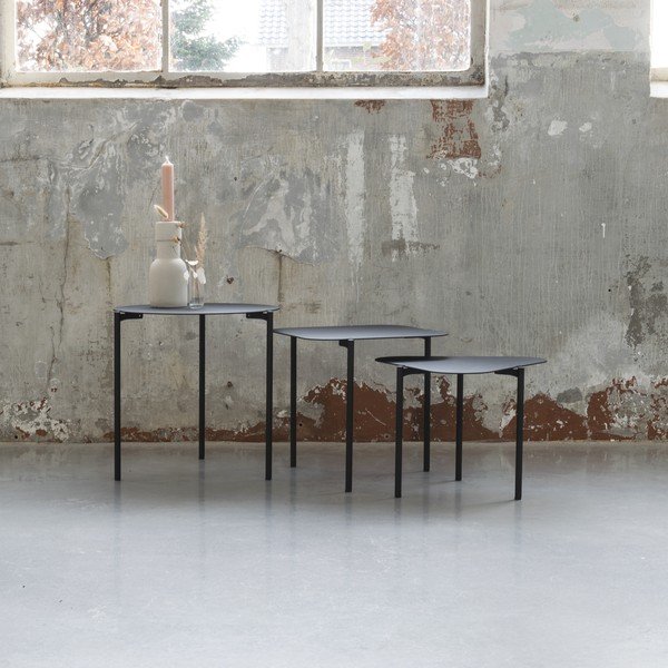 Metallist ümmargused hoiulauad 3tk komplektis 46,5x46,5 cm Do-Re-Mi - Spinder Design-image-2