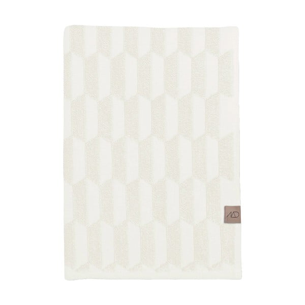 Kreemjas puuvillane vannirätik 70x133 cm Geo - Mette Ditmer Denmark
