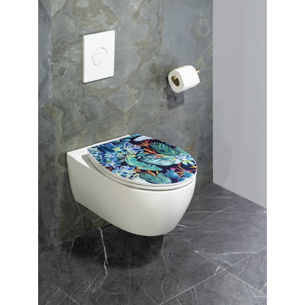 Automaatse sulgemisega tualettruumi iste 37,5 x 44,5 cm Manaus - Wenko-image-1