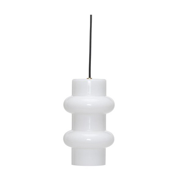 Valge klaasist ripplamp ø 15 cm Pilule - Hübsch