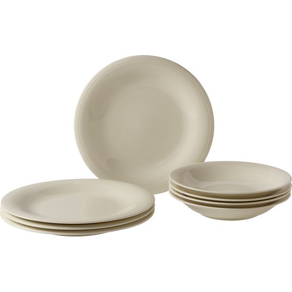 8-osaline komplekt kreemjatest portselanist taldrikutest Villeroy & Boch Like Color Loop - like | Villeroy & Boch