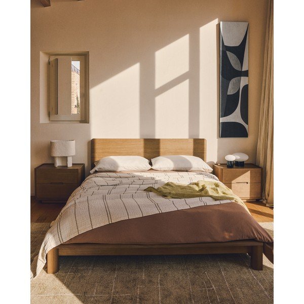 Käsitsi kootud sinepikarva vaip 200x300 cm Eloda - Kave Home-image-2