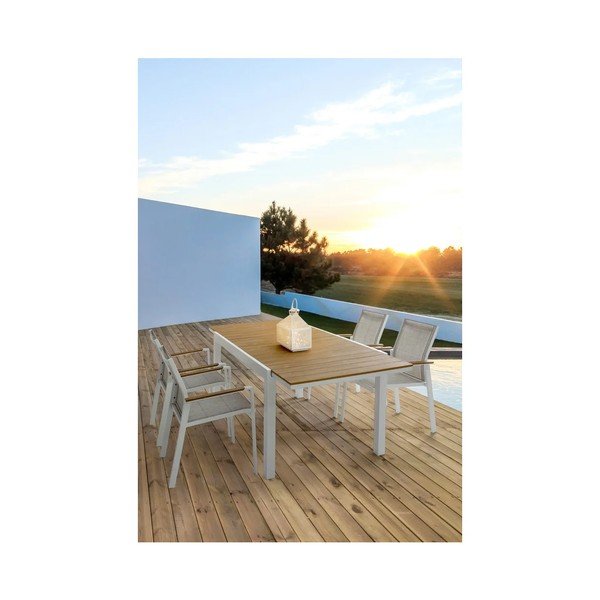 Valge metallist aiatool Heta - Bizzotto-image-1