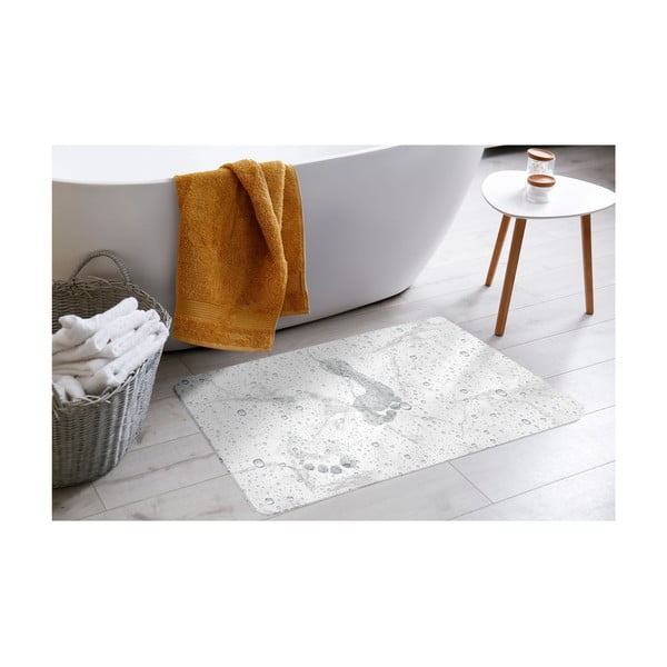 Valge-hall diatomiidist vannitoamatt 50x70 cm Aqua - douceur d'intérieur-image-1