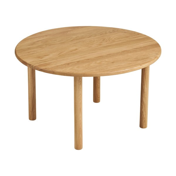 Ümmargune tammepuidust diivanilaud ø 70 cm Jena – House Nordic