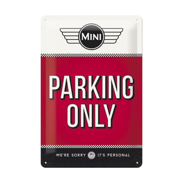 Seina dekoratiivne märk Mini Cooper Parking Only - Postershop