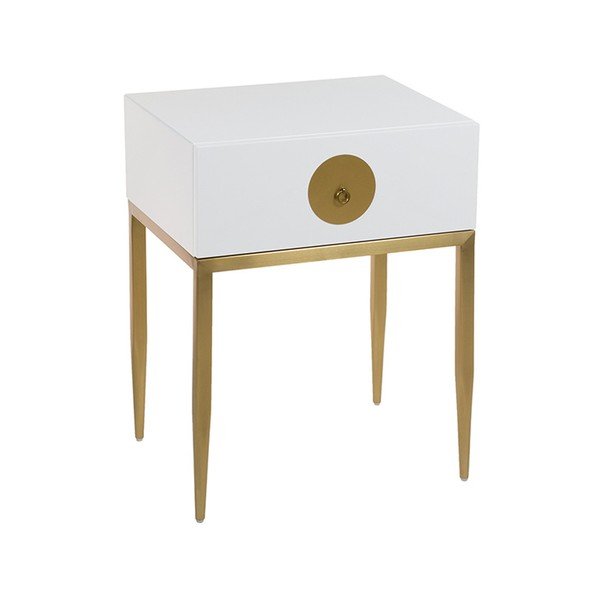 Bílý noční stolek Santiago Pons Dot-image-1