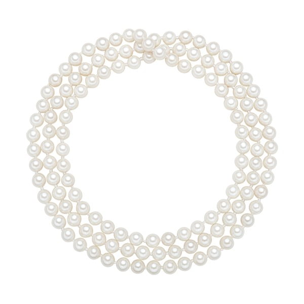 Náhrdelník s bílými perlami Perldesse Muschel, ⌀ 0,6 x délka 90 cm