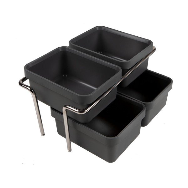 Plastikust prügikast sorteeritud jäätmete jaoks / sisseehitatud 30 l Metropolis - Elletipi-image-3