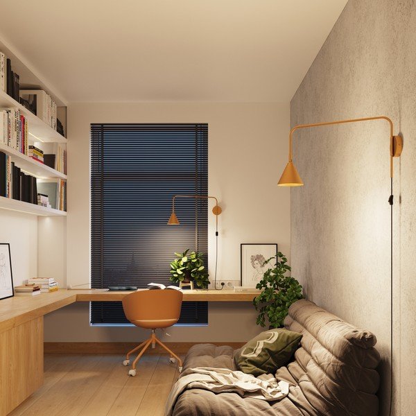 Kollane seinavalgusti 14 cm Zylo - Sollux-image-2