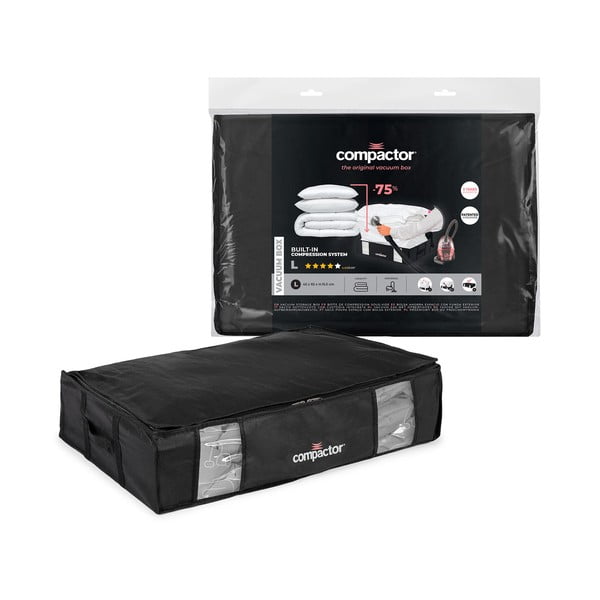 Must voodiallapanekukast XXL Black Edition 3D, 145 l - Compactor