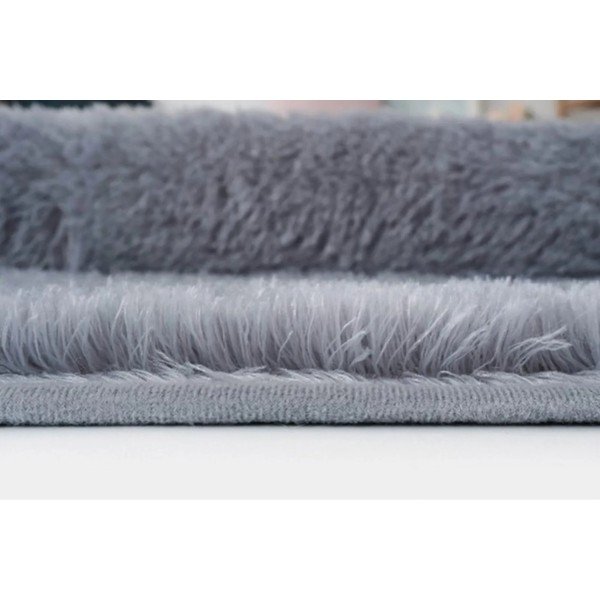 Antratsiitne pestav ümmargune vaip ø 80 cm Pelush Anthracite - Mila Home-image-4