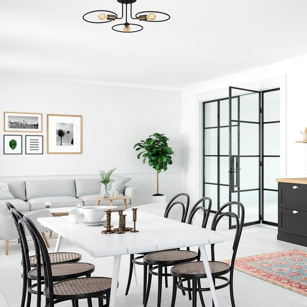 Must laevalgusti Circle - Opviq lights-image-1