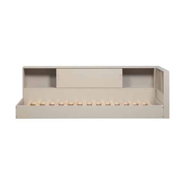 Beež männipuidust üheinimesevoodi ilma voodipõhjata 90x200 cm Carter - WOOOD-image-2