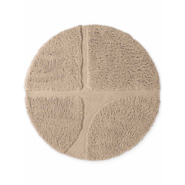 Beež käsitsi kootud ümmargune vaip ø 160 cm Lambeth Jasper - Ted Baker