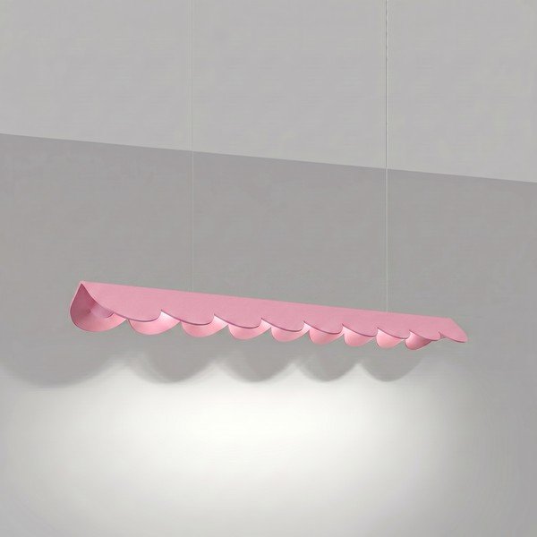 Roosa alumiiniumist LED-rippvalgusti BISCUIT - Thoro-image-1