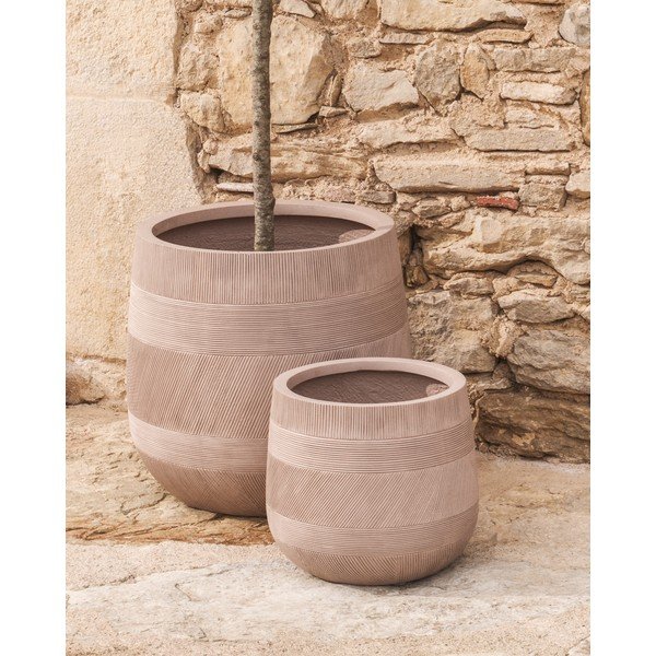 Betoonist lillepoti katted komplektis 2 tk ø 50 cm Tival - Kave Home-image-1