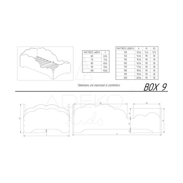 Männipuidust lastevoodi BOX 9, 90 x 200 cm  - Adeko-image-4