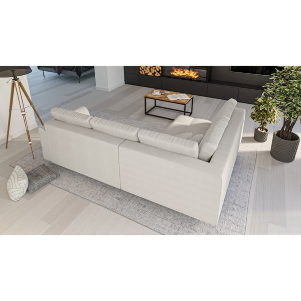 Kreemjas nurgas diivan (vasakpoolne nurk) Ariella - Ropez-image-3