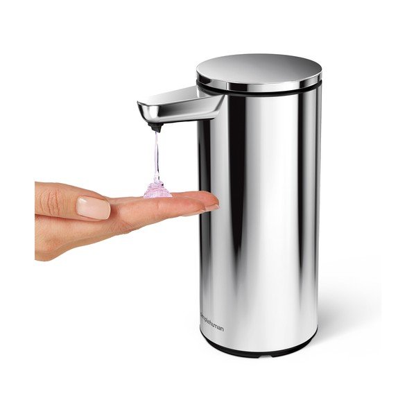 Kontaktivaba terasest seebidosaator läikiva hõbedase värviga 266 ml - simplehuman-image-3