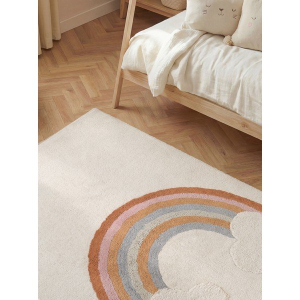 Kreemikas pestav/käsitsi kootud puuvillane lastevaip 140x200 cm Snuggle Petite - Hanse Home-image-4