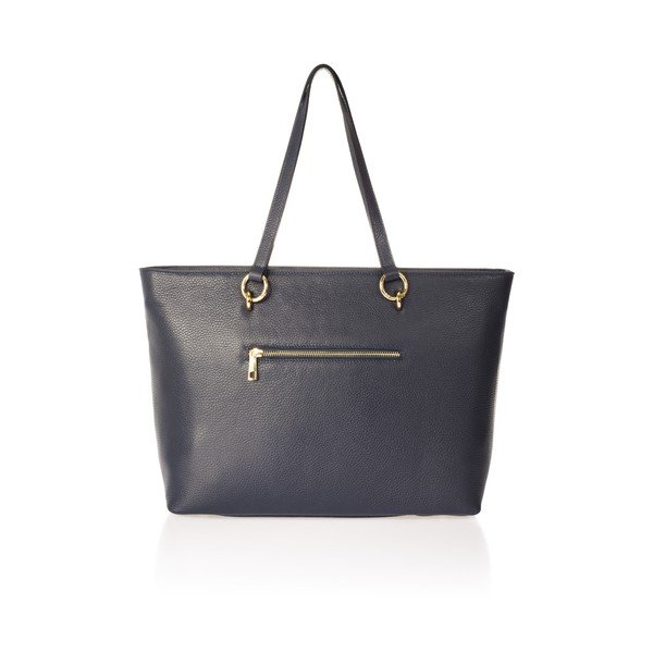 Sinine nahast käekott Elisa - Federica Bassi-image-1