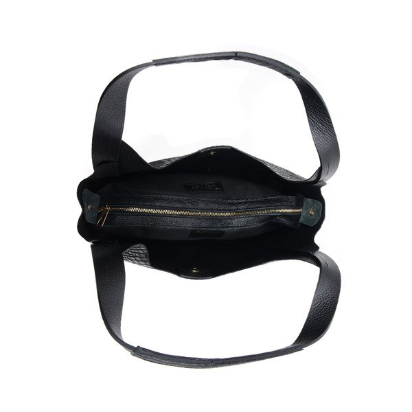 Mustast nahast käekott Sierra - Mangotti Bags-image-3
