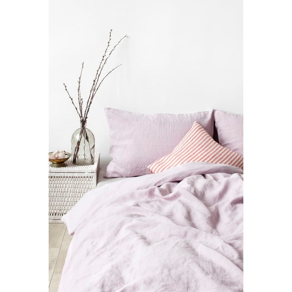 Lavendlilla lilla linasest riidest padjapüürileht , 70 x 90 cm - Linen Tales-image-1