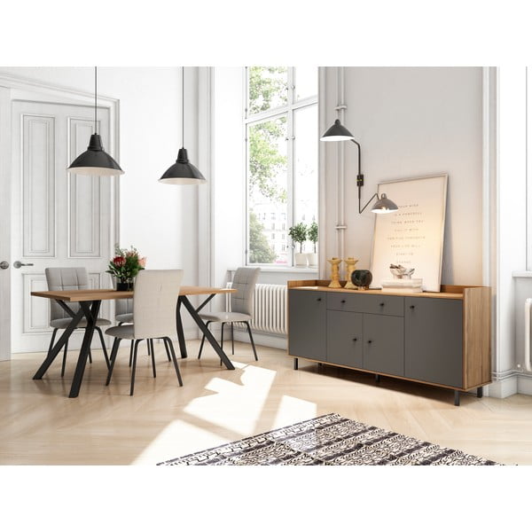 Hall madal kapp pähklipuust 180x84 cm Malta - Marckeric-image-1