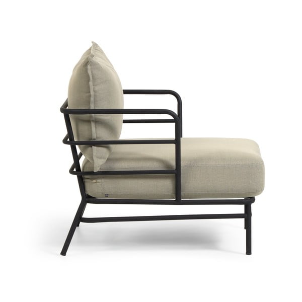 Beeži värvi metallkonstruktsiooniga aiatool Mareluz - Kave Home-image-2