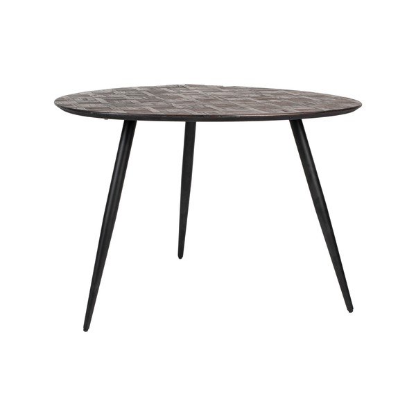 Ümmargune tiikpuust söögilaud 76x111 cm Webster - White Label