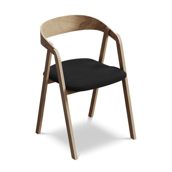 Must täispuidust söögitool Erika - Makamii