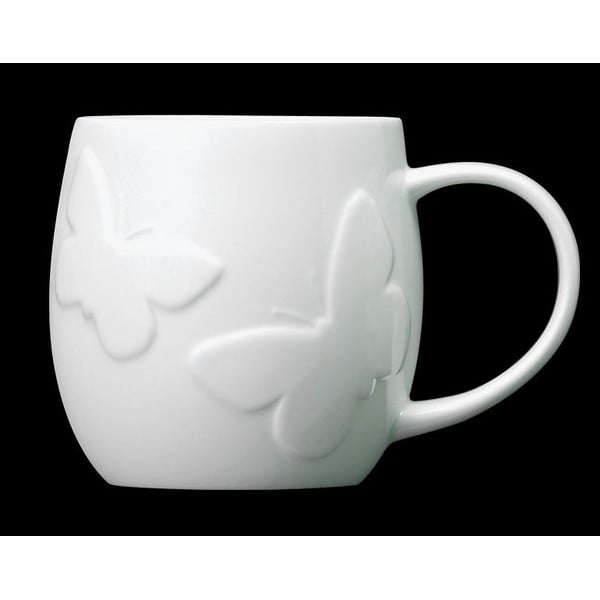 Hrnek z kostního porcelánu Plum Butterfly