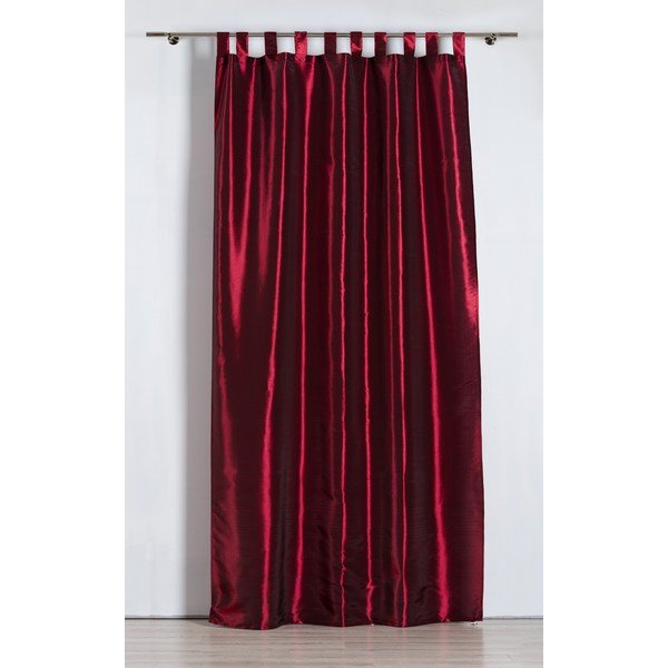 Bordoopunane kardin 140x245 cm Royal Taffeta - Mendola Fabrics-image-1