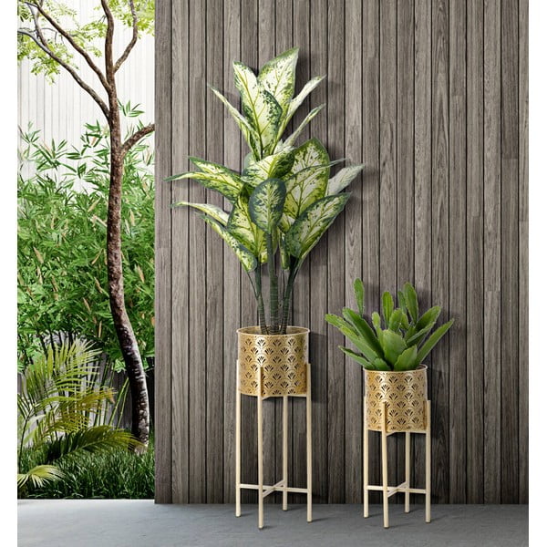 2 kuldse poti statiivi komplekt, kõrgus 52 cm Golvy - Mauro Ferretti-image-1