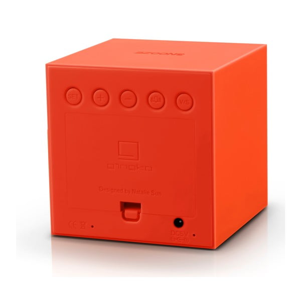 Oranž LED äratuskell Gravity Cube - Gingko-image-2