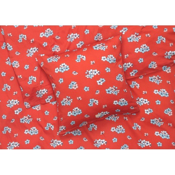 Laiendatud kahekohaline voodipesu puuvillasest satiinist tellisvärvi 200x220 cm Grand Pleasantly - JUNA-image-1