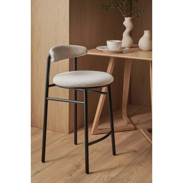 Beež metallist baaritool (istme kõrgus 66 cm) Doggi - Ellos Home-image-1