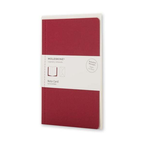 Dopisní set Moleskine Personal Red, zápisník + obálka