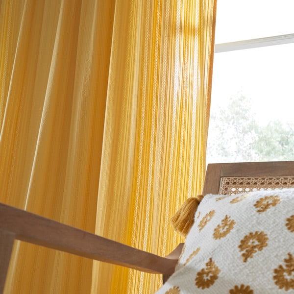 Kollane kardin 140x229 cm Zofia - Pineapple Elephant-image-3