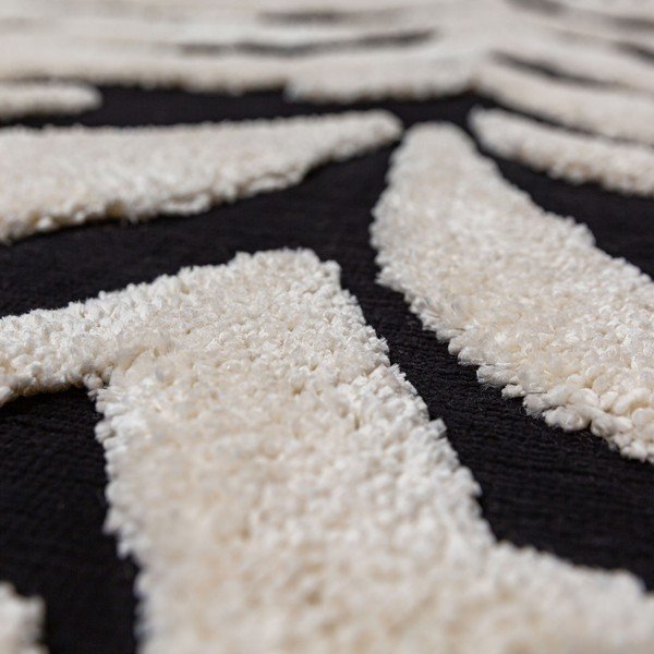 Mustvalge vaip 133x190 cm Esra Zebra - Flair Rugs-image-2