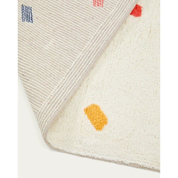 Kreem puuvillane laste vaip 150x200 cm Epifania - Kave Home-image-3