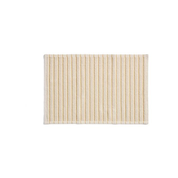 Kollane/beež tekstiilist vannitoamatt 50x80 cm Merade - Kave Home