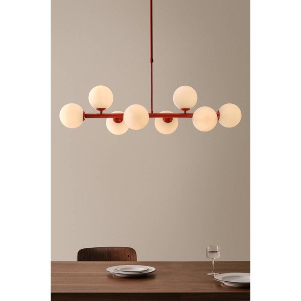 Punane/valge opaalklaasist laevalgusti 30x104 cm Ekman - Jotex-image-1