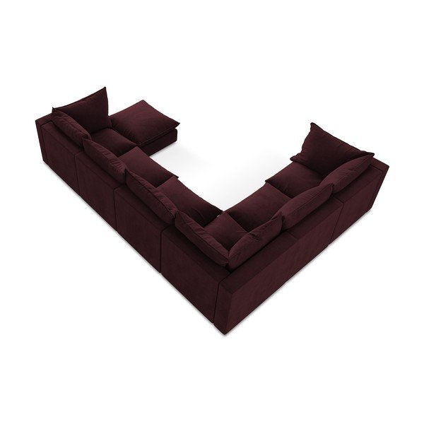 Punane nurgadiivan (vasak nurk/U-kujuline) Manao – Makamii-image-3