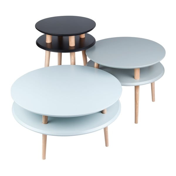 Valge kohvilaud UFO, Ø 70 cm Ufo - Ragaba-image-2