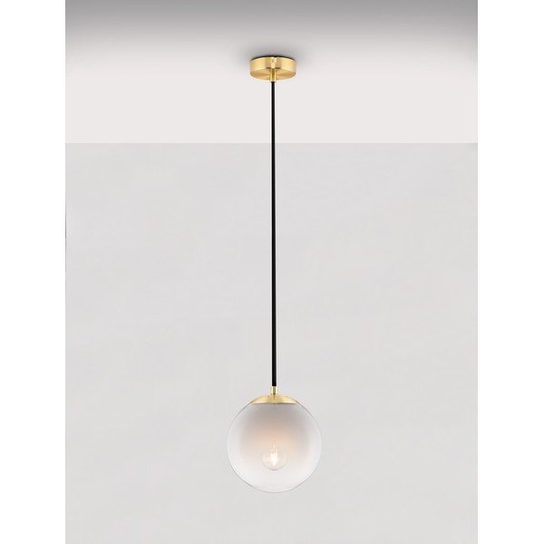 Valge/kuldne klaasist ripplamp ø 20 cm Vita - Nova Luce-image-3