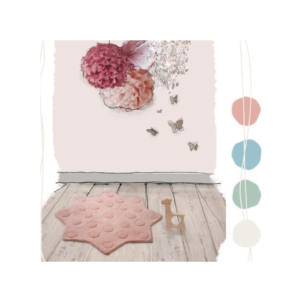 Dětský růžový koberec Stella, 90 cm-image-1